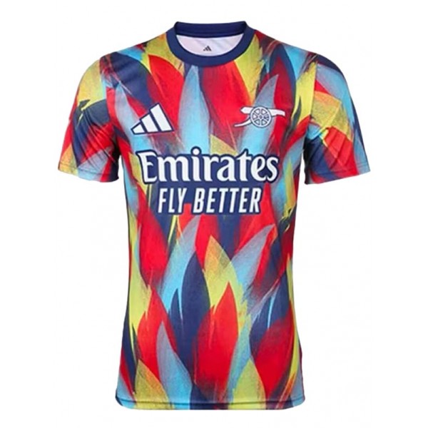 Arsenal maillot d'entraînement d'avant-match uniforme de football pour adulte kit de football rouge pour homme haut de sport 2025-2026